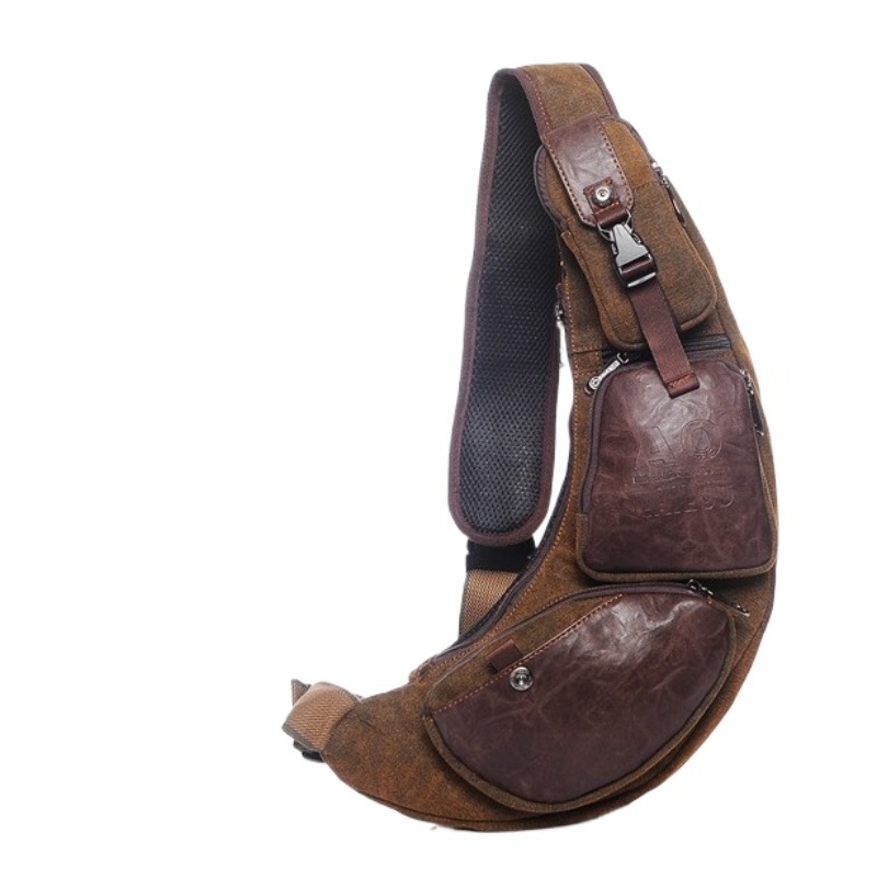 Sling Backpack Shoulder - Mochila cruzada para hombre, bolso de