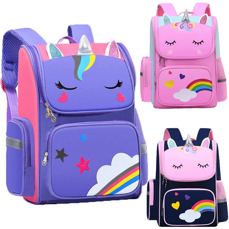 School Backpack Teen - Mochila Infantil para Niña Unicornio, Bolsa
