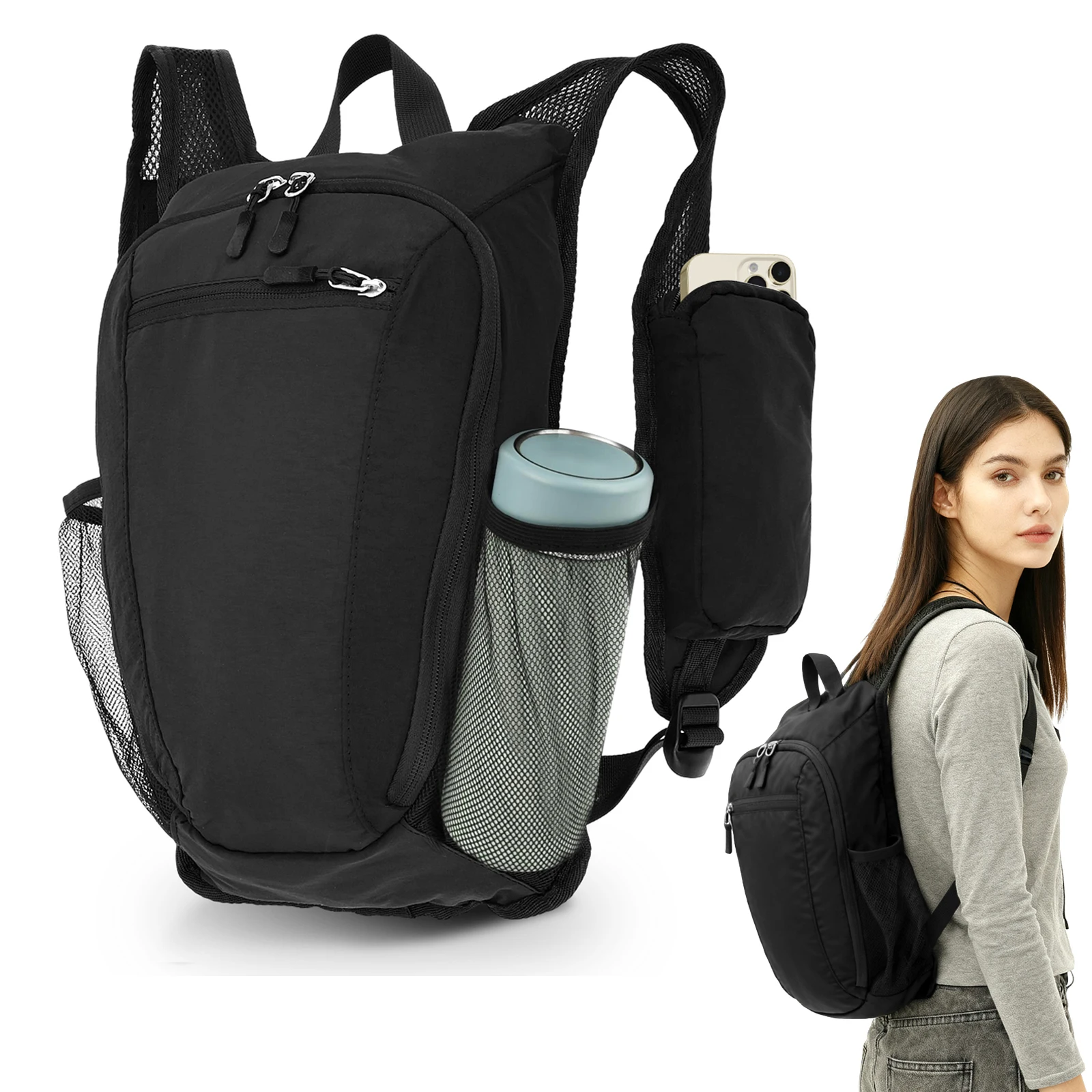 Mochila pequeña de 10L para se - Foldable Backpack Small reseña y precio